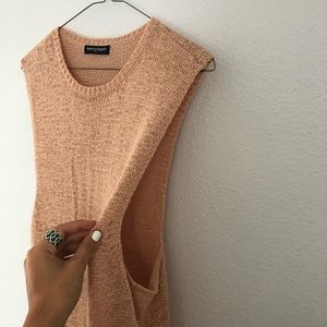 American Apparel loose knit muscle-tank/open sides